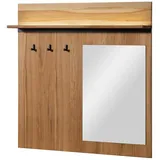 MASSIVMOEBEL24.DE Wandgarderobe Montreux Lux 110 x 17 x 110 cm Braun