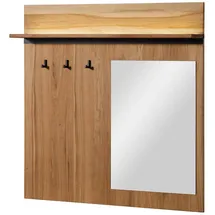 MASSIVMOEBEL24.DE Wandgarderobe Montreux Lux 110 x 17 x 110 cm Braun