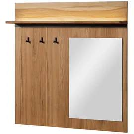 MASSIVMOEBEL24.DE Wandgarderobe Montreux Lux 110 x 17 x 110 cm Braun