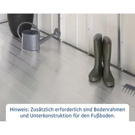 Hörmann EcoStar Ecostar Aluminium Fußboden für: Euroline Esd 4 / Efd 4 Gerätehäuser,silber,214 x 166 cm