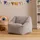 I.C.O.N. Icon Natalia Sitzsack Kinder, Grau, Flauschiger Cord Stoff, Sitzsack Cord mit Füllung, Bequemer Kinder Sessel, Kuschelsessel, Lese Sessel, Schlafzimmer, Kinderzimmer, Spielzimmer
