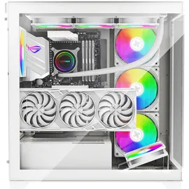 Xilence Xilent Gleam X818.W.ARGB Gaming ATX PC Case white, RGB ATX Midi Tower