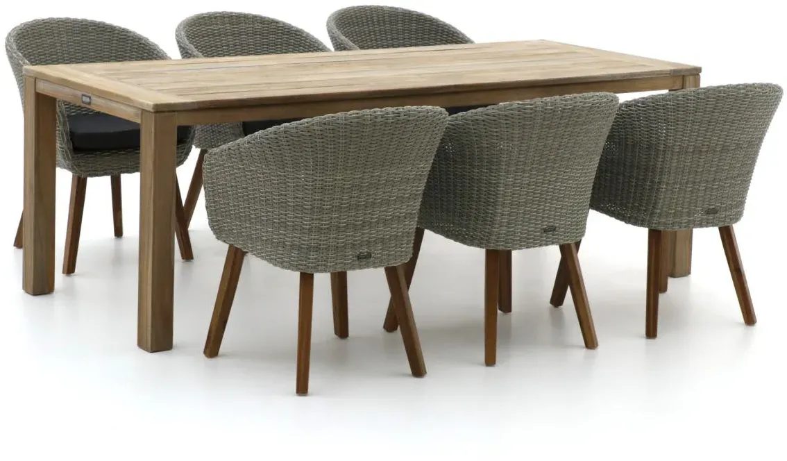 Intenso Tropea/ROUGH-S 220 cm Gartenmöbel-Set 7-teilig