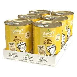Betty's Landhausküche Landhausküche Pute & Reis 6 x 400 g