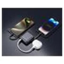 Swissten Swissten, 10000 mAh mit USB-C- und Lightning Kabel space silber