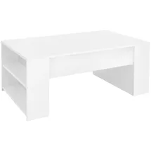 ML-Design Couchtisch Weiß Holz 100 x 60 x 42 cm