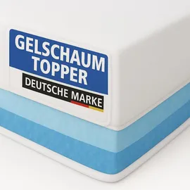 Arensberger Matratzen Topper Luxury, 140x200cm, Gelschaum und Memory Gel Foam Matratzentopper, waschbarer Bezug, geeignet für Federkern & Matratzen, Matratzenauflage Höhe 10cm