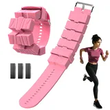 POWER GUIDANCE Gewichtsmanschetten Handgelenk Gewichte - Verstellbare Gewichte für Beine und Arme - 2er-Set mit 0,45 kg Ankle Weights für Yoga, Pilates, Laufen, Joggen, Aerobic & mehr (Rosa)