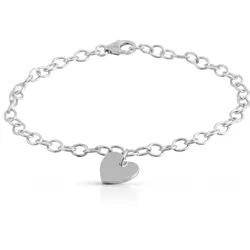 Firetti Armband »Schmuck Geschenk Silber 925 Armschmuck Armkette Herz« Firetti silberfarben
