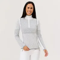 KRIMSON KLOVER Merinopullover Pow Zip Neck in snow | Gr.: S