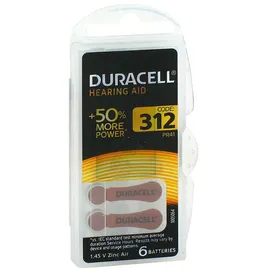 Duracell Hörgeräte-Batterien EasyTab 312/PR41 6 St.