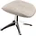 flexlux Hocker Marinella Brescia-Stoff 59 x 41 x 46 cm Beige
