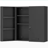 kleankin Medizinschrank, Schwarz