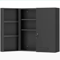 kleankin Medizinschrank, Schwarz