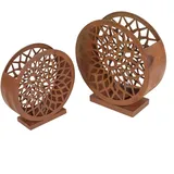 Frank Flechtwaren Windlicht Ornament im 2er Set