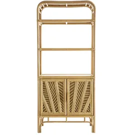 miliboo Bücherregal aus Rattan H180 cm Galon