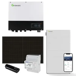 Growatt 5kWp PV 0% MwSt §12 III UstG Komplettanlage mit Glas Glas Modulen und 12...