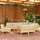 vidaXL Garten-Lounge-Set 9-tlg. creme Kiefer