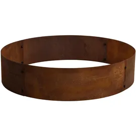 Estexo Pflanzring Metallring Stahl Hochbeet 80 cm Pflanzgefäß Pflanzkübel Rost Ring