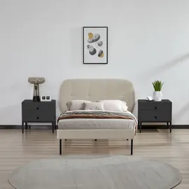[en.casa] Porvoo 90 x 200 cm Beige