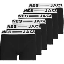 JACK & JONES SENSE TRUNKS Schwarz/Weiß 176 6er Pack