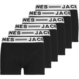 JACK & JONES SENSE TRUNKS Schwarz/Weiß 176 6er Pack