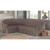 My Palace Sofahusse Sofabezug Sesselbezug elastische Sofahusse mit Schaumstoff-Ankern SF, Neues Wohngefühl mit Premium Sofabezügen braun