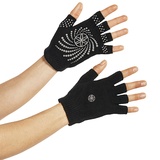 Gaiam Grippy Yoga Gloves, Black/Grey, 54029