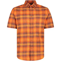 CMP Kurzarmhemd kariert Orange 54