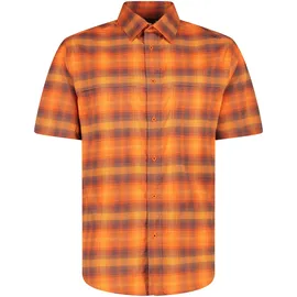 CMP Kurzarmhemd kariert Orange 54