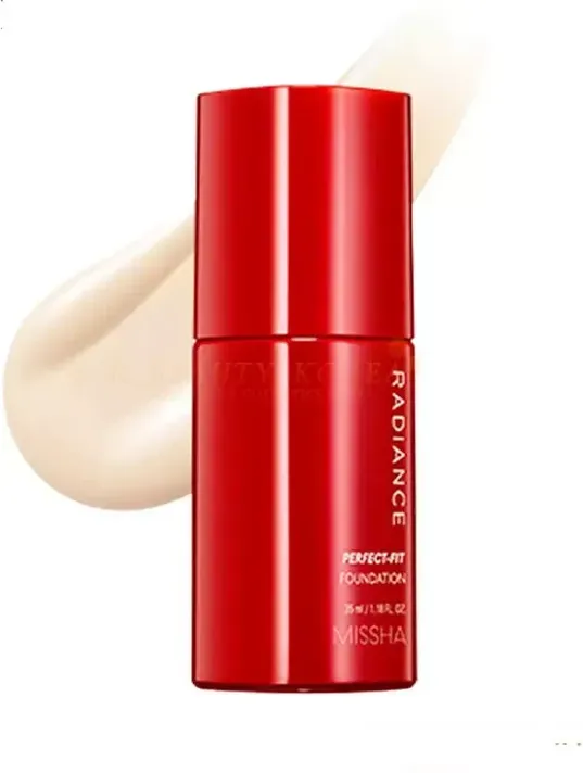 MISSHA Radiance Perfect Fit Foundation SPF 30/PA++ - langanhaltende Make-up-Base, 35 ml, Nr. 21N