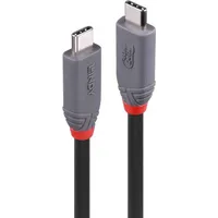 Lindy 36956 USB Kabel 0,8 m USB4 Gen 3x2 USB C Schwarz