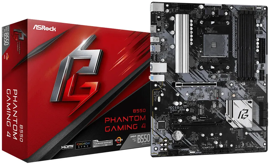 Asrock B550 Phantom Gaming 4 AMD B550 Sockel AM4 ATX