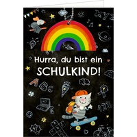 Coppenrath Verlag Grußkarte - Hurra, du bist ein Schulkind!