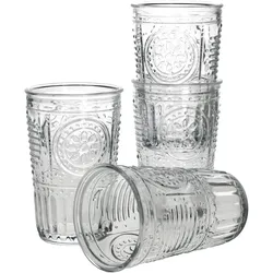 4er Set Romantic Longdrink-Glas klar 340ml