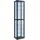VCM Standvitrine Kavisa 50 x 38 x 227 cm Schwarz