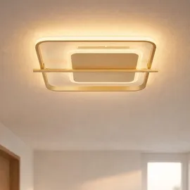GLOBO Deckenleuchte 1x LED 36W eckig goldfarben