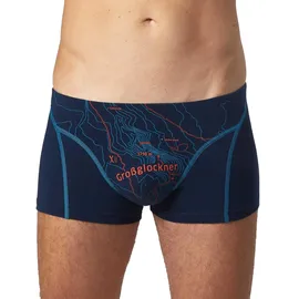 Ein schöner Fleck Erde Herren Boxershorts - Shorts, Print, Bio-Baumwolle Großglockner (Blau) L