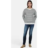 salzhaut Longpullover TAIER Blau / Weiß 3XL