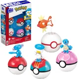 Mega Construx Pokémon Actionfigur Bauspielzeug-Set Wasser-Typ Trainerteam 5 cm