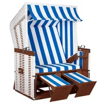 deVries Strandkorb Profi Nordsee Sylt PVC white Des. 991