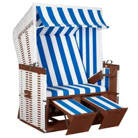 deVries Strandkorb Profi Nordsee Sylt PVC white Des. 991