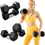 Trex Sport Hanteln Set Kurzhanteln 2er Set 8kg (2x4 kg) Hanteln Dumbbell Set