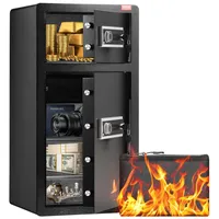 Vevor Safe Tresor mit feuerfester Geldtasche, Doppeltüren-Safe 5,5 Kubikfuß,