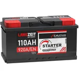 LANGZEIT Autobatterie 12V 110Ah 920A/EN ersetzt Batterie 95Ah 100Ah 105Ah