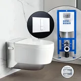 Geberit AquaClean Mera Comfort Komplett-SET Dusch-WC mit neeos Vorwandelement,, 146210211+16791WH#SET, Comfort