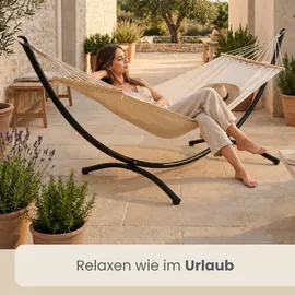 AMANKA Outdoor Hängemattengestell OHNE Hängematte - 300x100cm Garten Gestell bis 120kg