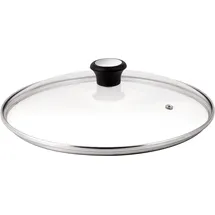 Tefal Glasdeckel 32 cm, Edelstahlfassung, Spülmaschinenfest, Dampfventil, Thermokunststoffgriff, 28097912