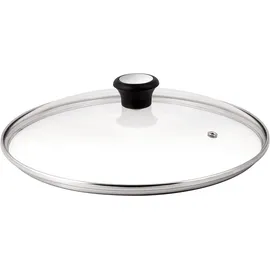 Tefal Glasdeckel 32 cm, Edelstahlfassung, Spülmaschinenfest, Dampfventil, Thermokunststoffgriff, 28097912