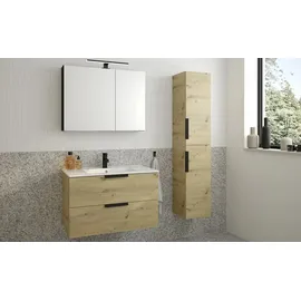 Sconto Spiegelschrank ¦ schwarz ¦ Maße (cm): B: 80 H: 60 T: 15.0